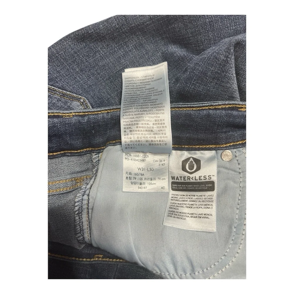 Levi's 711 Skinny Denim Blue Jeans Womens Size 31